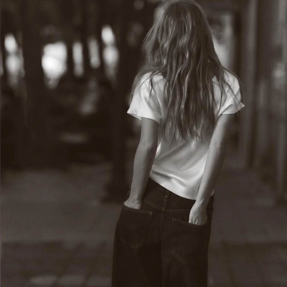 NEW ZARA  BLACK SATIN TOP - Picture 12 of 16